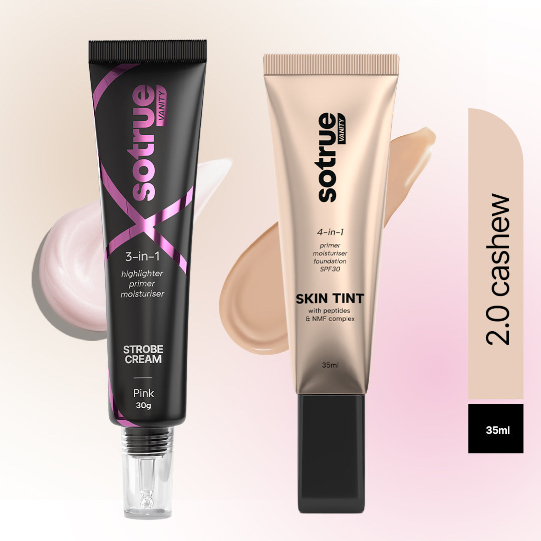 Go-to Glow Combo | Strobe Cream Pink & Skin Tint