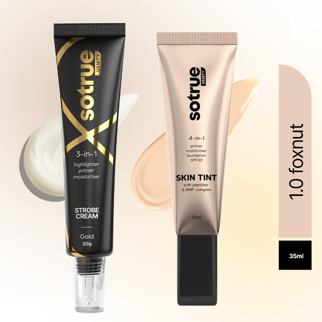 Go-to Glow Combo | Strobe Cream Gold & Skin Tint