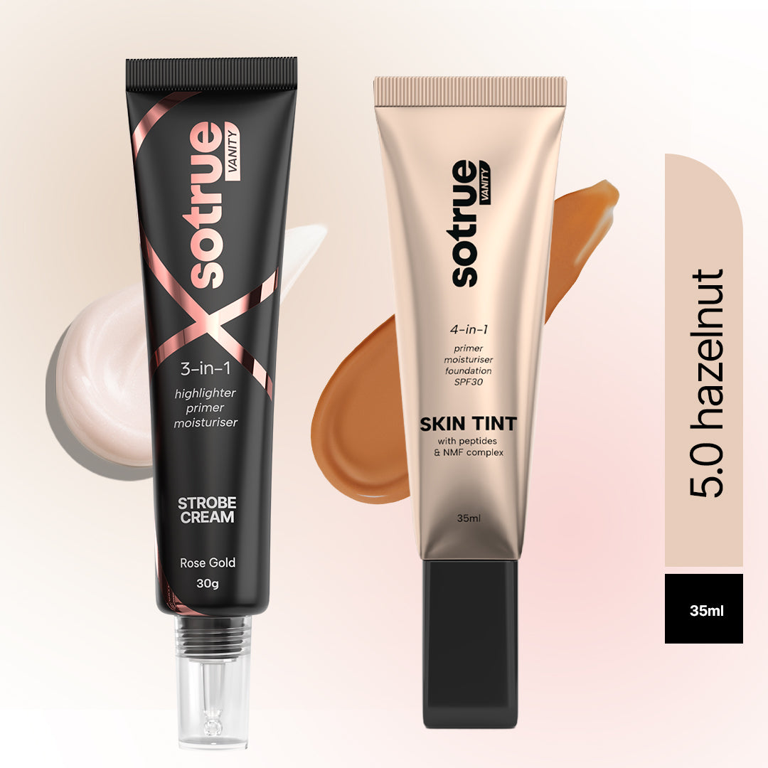 Go-to Glow Combo | Strobe Cream Rose Gold & Skin Tint