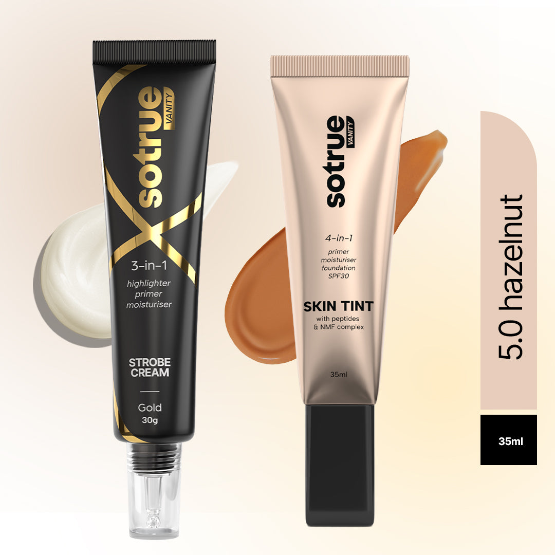 Go-to Glow Combo | Strobe Cream Gold & Skin Tint