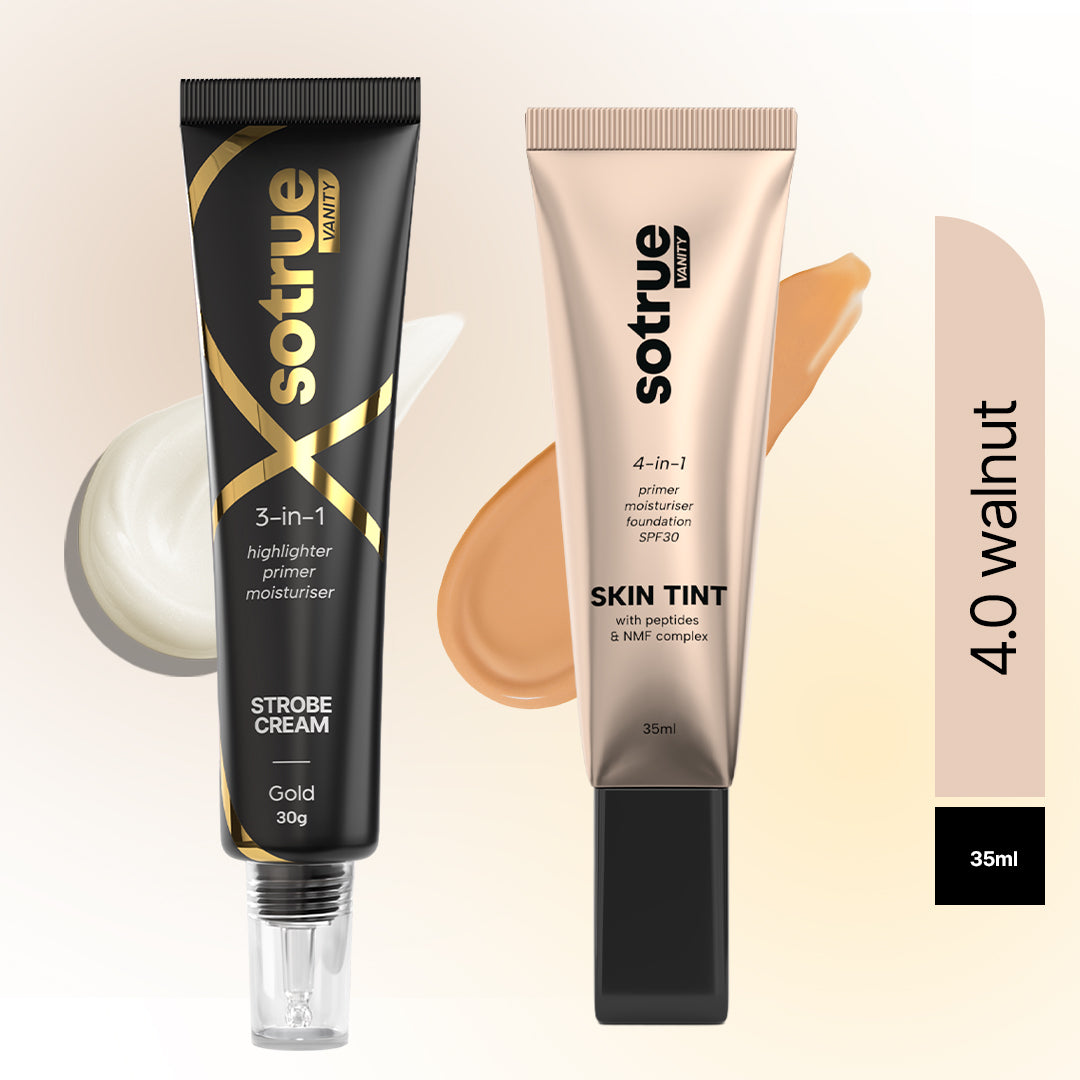 Go-to Glow Combo | Strobe Cream Gold & Skin Tint