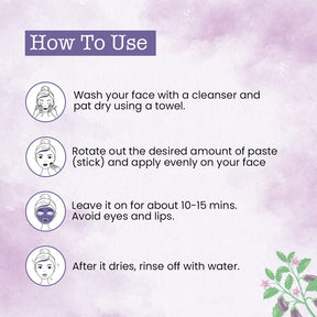Egg Plant Cleansing Face Mask Stick