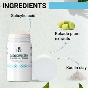 Salicylic Face Care Duo | Salicylic Acid Face Mask Stick & Salicylic + AHA Face Wash